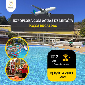 EXPOFLORA DE HOLAMBRA-SP COM ÁGUAS DE LINDÓIA-SP E POÇOS DE CALDAS-MG